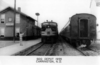 Old Photo of 300 Depot Train Station in 1955